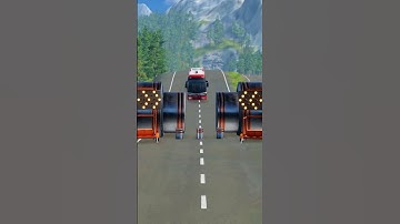 Giant Buses Dodge Unstoppable Hydraulic Press 😱🚌💥  #beamngmods #beamngdrive #beamngdrivecrashes