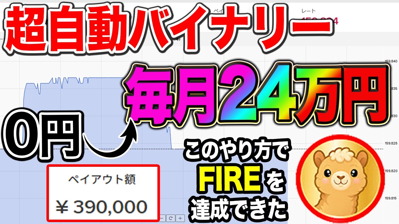 どうしてもバイナリーにこだわりたい人へ送る合理的なバイナリー自動方法。軍資金0円、利益は自動で月24万円くらいです。