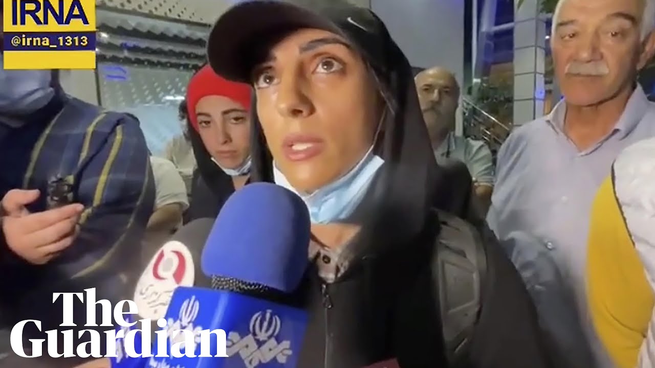 Iran climber Elnaz Rekabi, who competed without hijab, greeted by ...