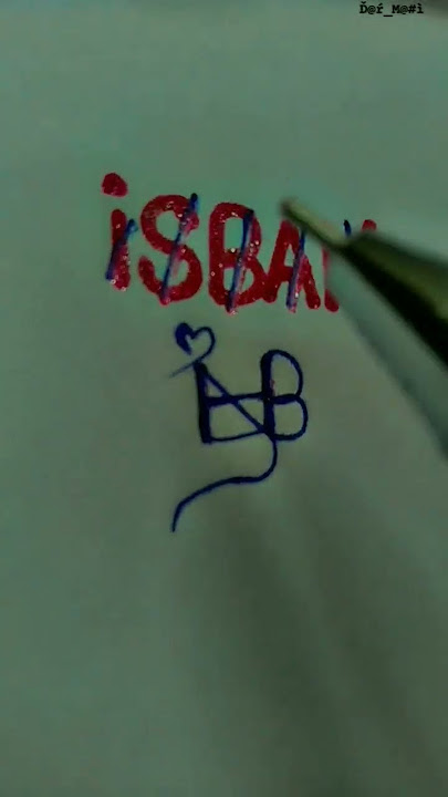 isbah name brand logo #logo #logomaking #ytshorts #viralshorts #uniquelogo #art #name #MahiAnu