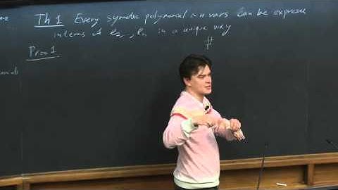 Symmetric Polynomials - A. Mellit - 2014