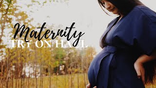 MATERNITY CLOTHING TRY ON HAUL // Maxi Dresses from Pink Blush Maternity