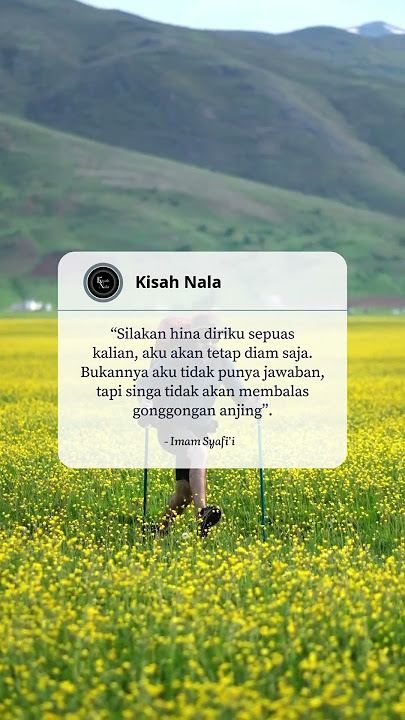 Imam Syafi'i - Singa Tidak Akan Membalas Gonggongan Anjing