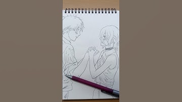 Denji x Reze 🎇🎆 drawing #チェンソーマン #レゼ #chainsawman #reze #イラストメイキング #描いてみた