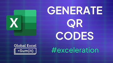 Generate QR codes from a set of URLs in Excel