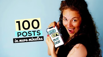 How To Create 100 Facebook Posts in Mere Minutes