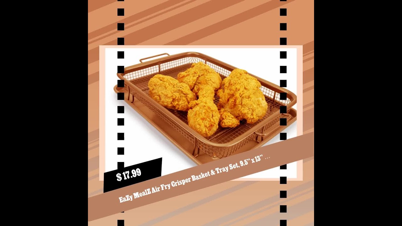 Buy Eazy Mealz Air Fry Crisper Basket & Tray Set