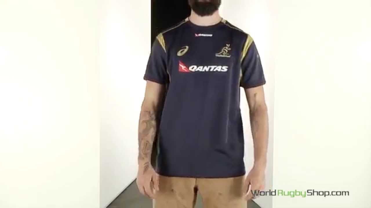 AUSTRALIA 2014/2015 TRAINING RUGBY JERSEY 74179 YouTube