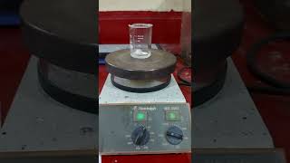 Stirring using a magnet to prepare PEG solution