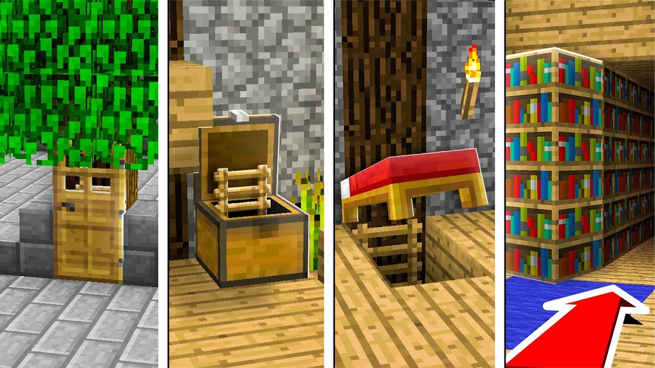 5 PASSAGES SECRETS QUE VOUS POUVEZ FAIRE DANS MINECRAFT 