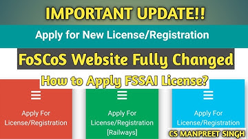 FOSCOS WEBSITE FULLY CHANGED || NEW PROCESS TO LOGIN OR APPLY FOR LICENSE/REGISTRATION