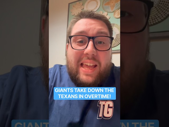 GIANTS WIN IN OVERTIME INSTANT REACTION
