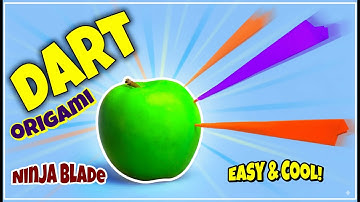 Origami Dart Tutorial 🔥 Easy Paper Ninja Blade That Flies Far!
