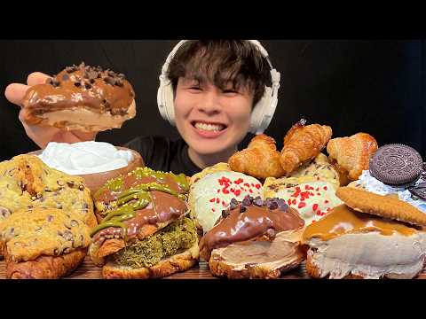【ASMR】クッキークロワッサン🍪🥐【咀嚼音/mukbang/Eating Sounds】