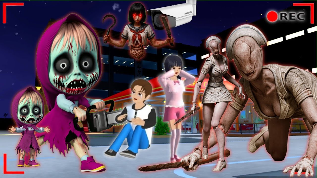 Full Movie, Ghost Nurse Silent Hill VS Zombie Masha Who Will Win 🏆 SAKURA SCHOOL SIMULATOR