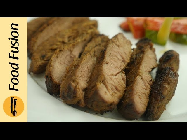 Beef Steak with Mushroom Sauce recipe by Food Fusion