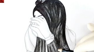 Drawing of a veiled girl | رسم بنت محجبة | طريقة سهلة لرسم