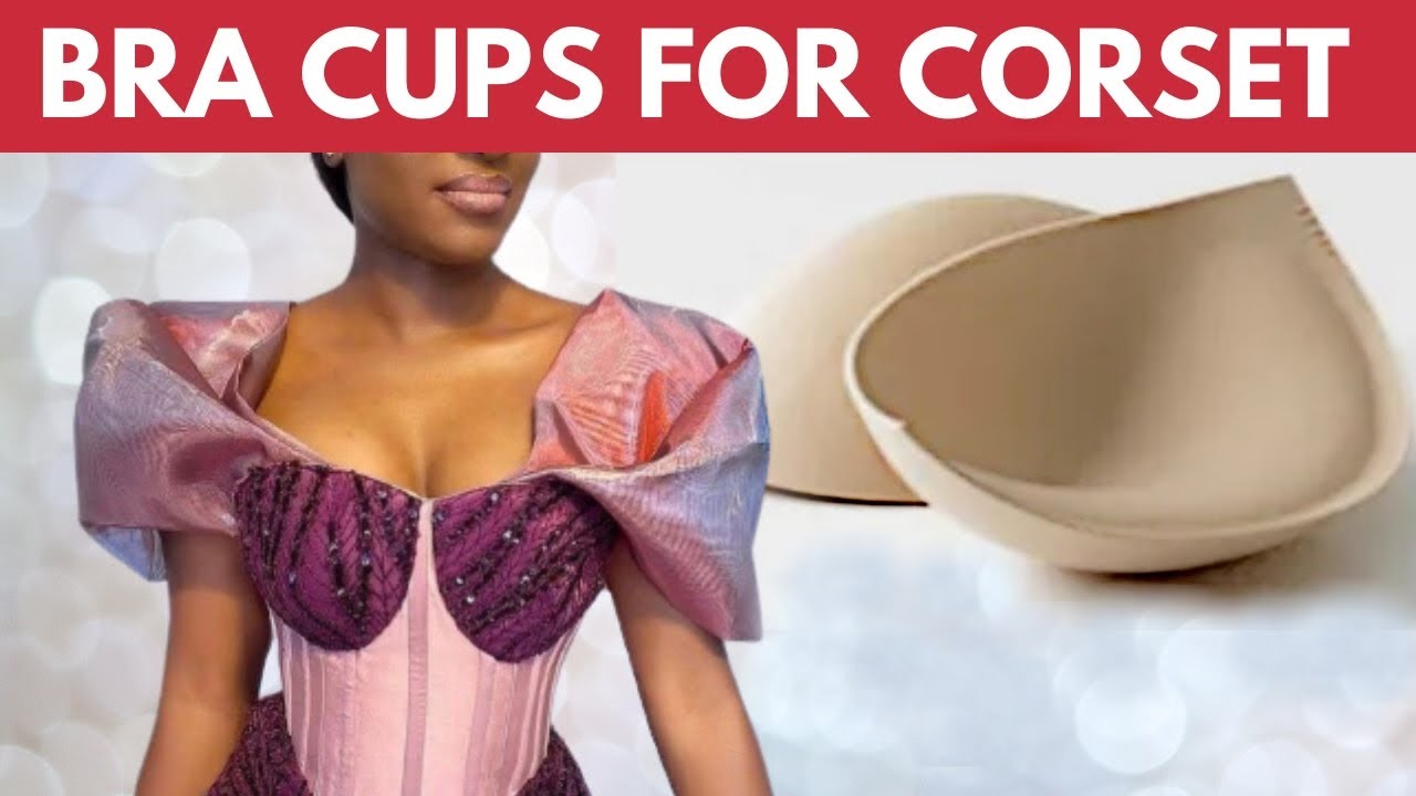 COVERING BREAST CUPS WITH FABRIC AND LINING FOR CORSET