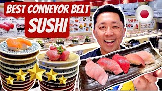 AMAZING CONVEYOR BELT SUSHI in Osaka Japan 🇯🇵 Most Popular Google Reviewed Sushi Restaurant