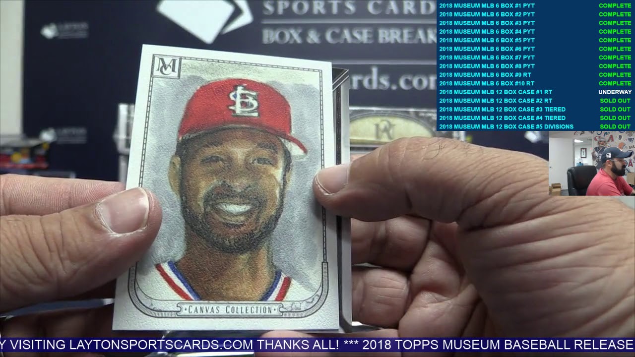 2018 Topps Museum Collection Baseball 12 Box Case Break #1