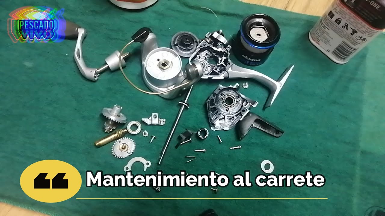 Reparación del carrete de pesca