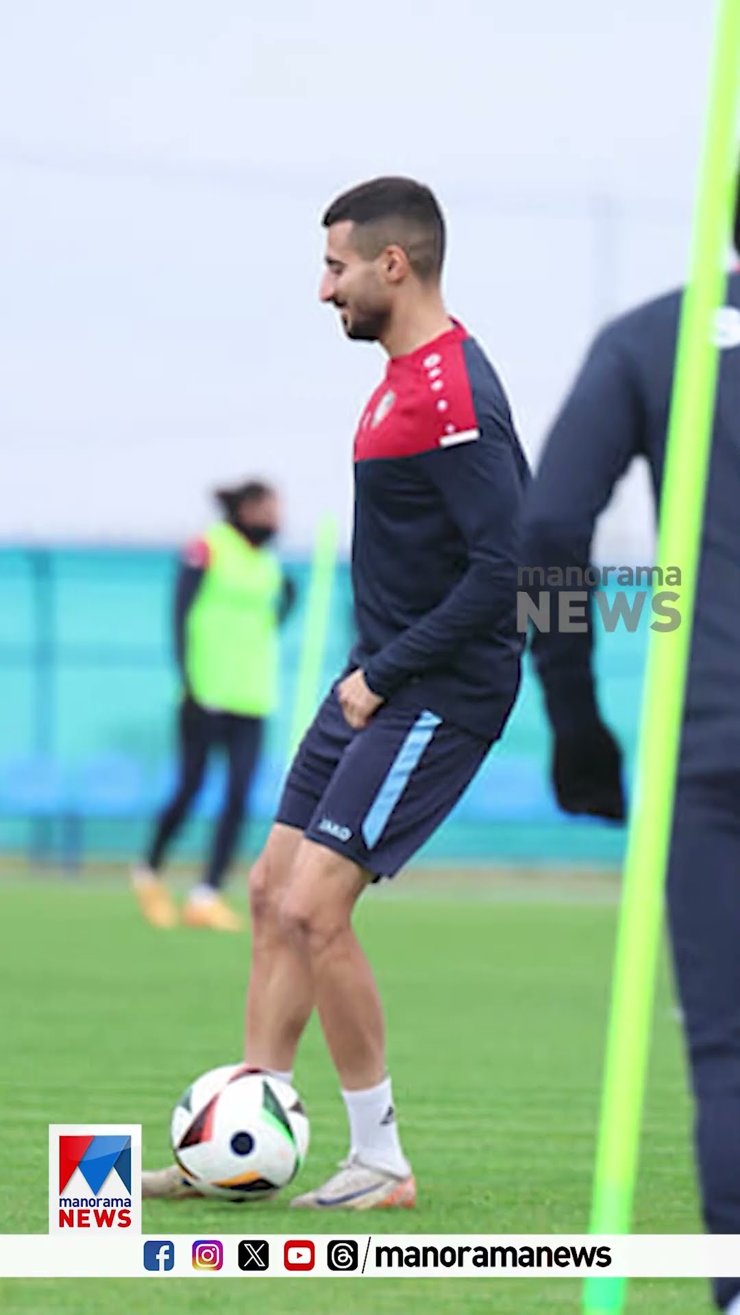 നിറംമാറി സിറിയന്‍ ഫുട്ബോള്‍ ടീം #Syria #football