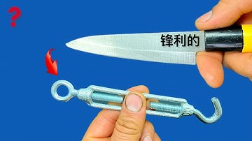 Knife Like Razor Sharp! Sharpen Your Knife in 1 Minute With This Great Tools ! New idea