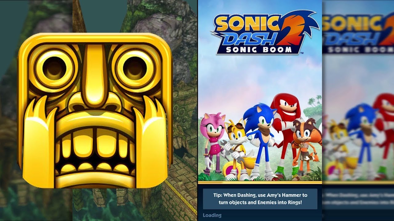 Temple Run Vs Sonic Dash 2 Sonic Boom - Endless Run Gameplay (Android ...