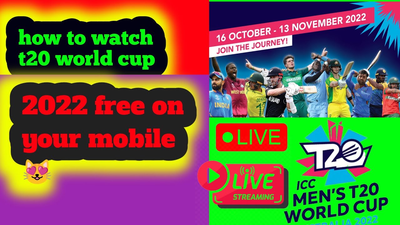 watch t20 world cup 2022 live free