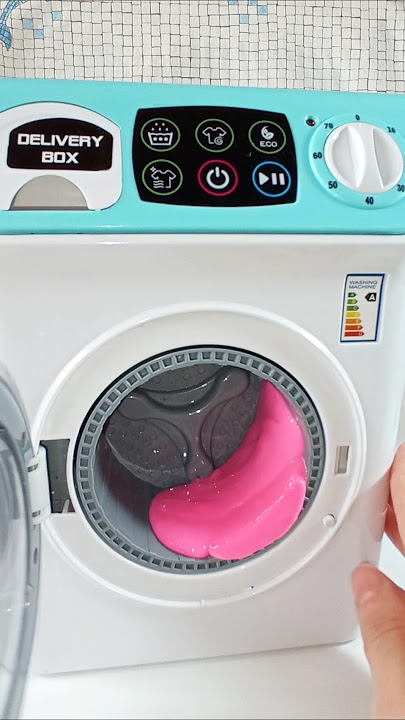 Washing Machine Slime Fun 😊 #asmr #toys #washingmachine #slime #rainbow #forkids