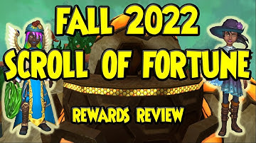 Wizard101: 📜FALL 2022 SCROLL OF FORTUNE - Rewards Review📜