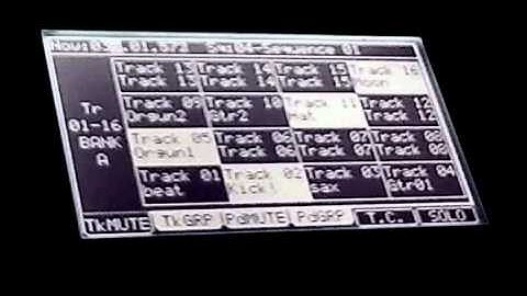 Akai MPC5000-Track Mutes In Action