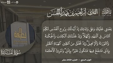 #نورا_مبينا | المصحف المرتل 1445هـ للقارئ إبراهيم أباالحسن | الجزء السابع | المائدة 82 - الأنعام 110