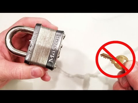 How To Open a Lock Without a Key!