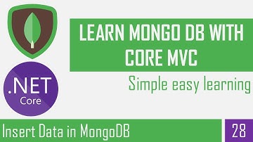 Insert  data in MongoDB using Asp.Net Core 5 MVC | MongoDB CRUD Operation | .NET 5