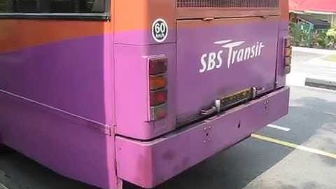 SBS Transit Dennis Dart engine idling