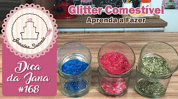 Como é feito o glitter comestível?