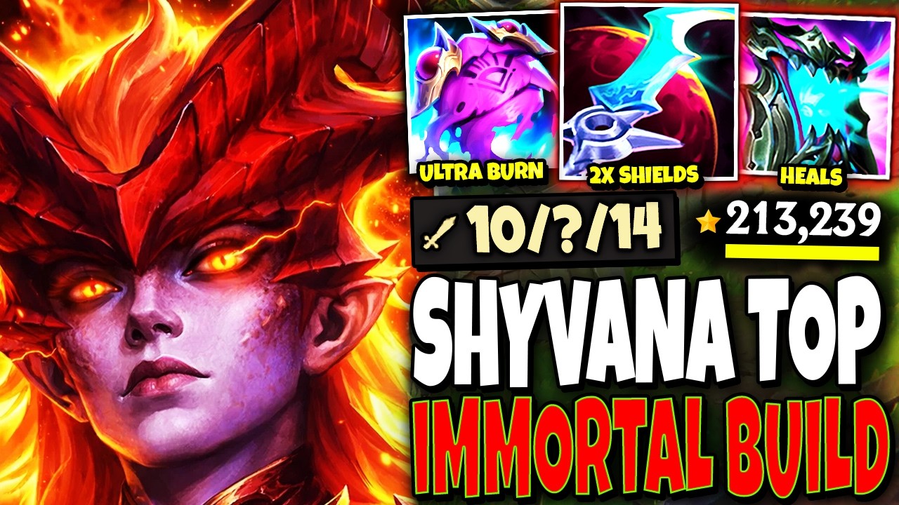 New Shivana Rework New Shyvana Rework Top Lane and IMMORTAL BUILD BROKE ALL SEASON 16 ...