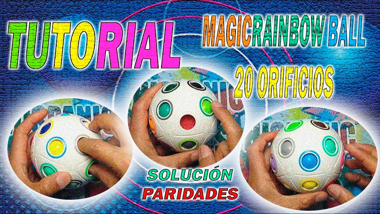 Cubo Mágico Bola Puzzle Rainbow Ball - 20 Cores - Moyu - ImpérioXD