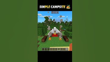 Minecraft Simple Campsite 🏕️😊||Mr.Play Games||