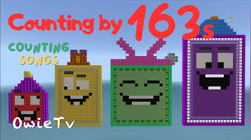 Counting by 163 Song | Minecraft Numberblocks Counting Songs for Kids | Math Songs for Kids