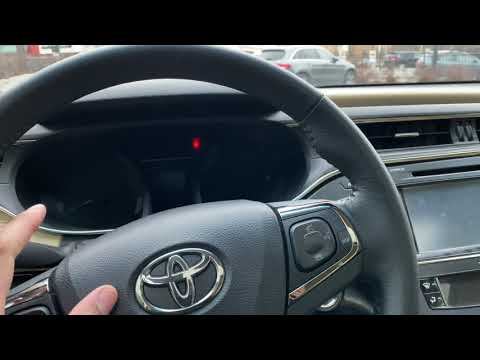 TOYOTA AVALON – How to open trunk