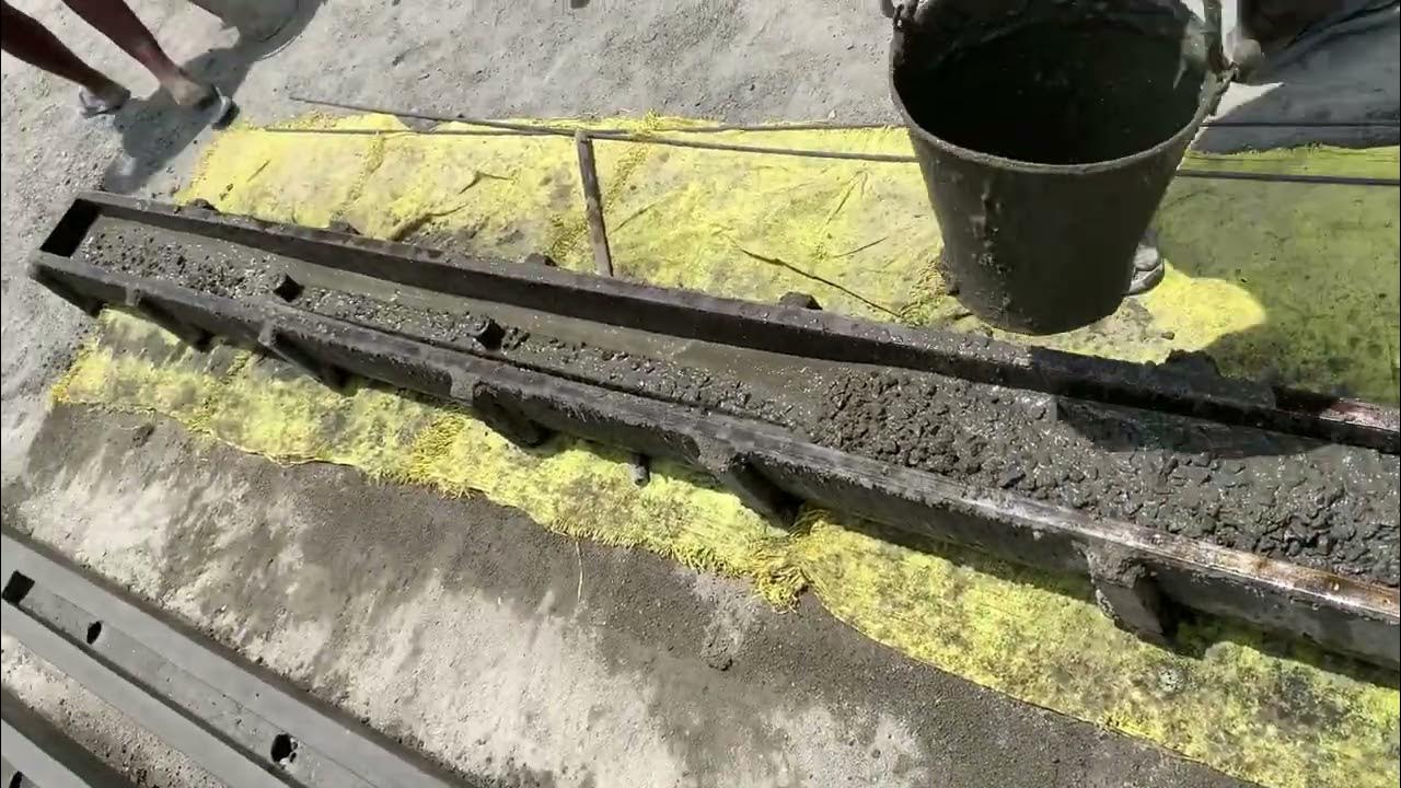 Precast Concrete Fence Pole Making YouTube