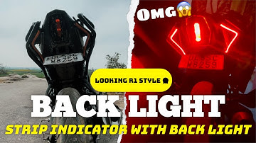 R15v4 side back light installation😱 || back light with stripe indicator