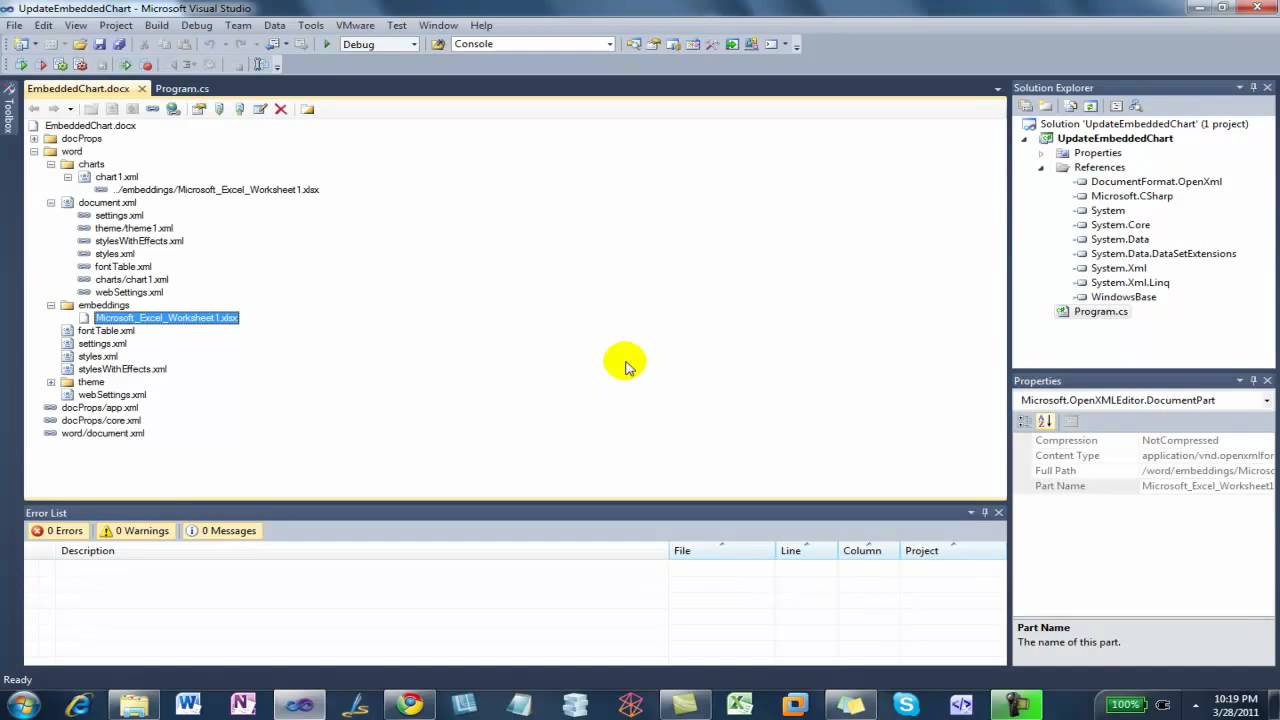 Openxml Chart