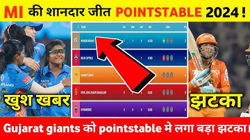 WPL 2024 Latest Points table। GG vs MI After Match Points table।WPL 2024 Points table।