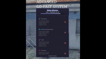 Advanced Go Fast System (Drugs run, gofast) | ESX / QB / OX FIVEM SCRIPT