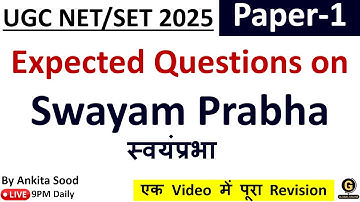 Top 10 MCQs on SWAYAM Prabha | Teaching Aptitude Important PYQs | UGC NET June 2025 Paper 1