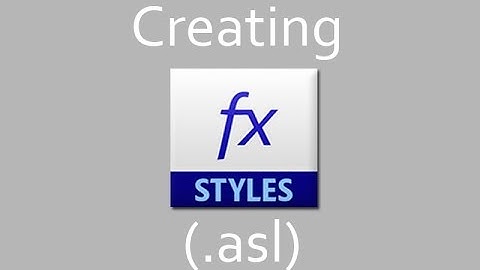 Photoshop Tutorials | Creating a style(.asl)