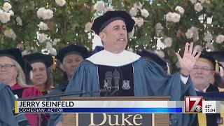 Dozens walk out at Seinfeld’s Duke commencement speech